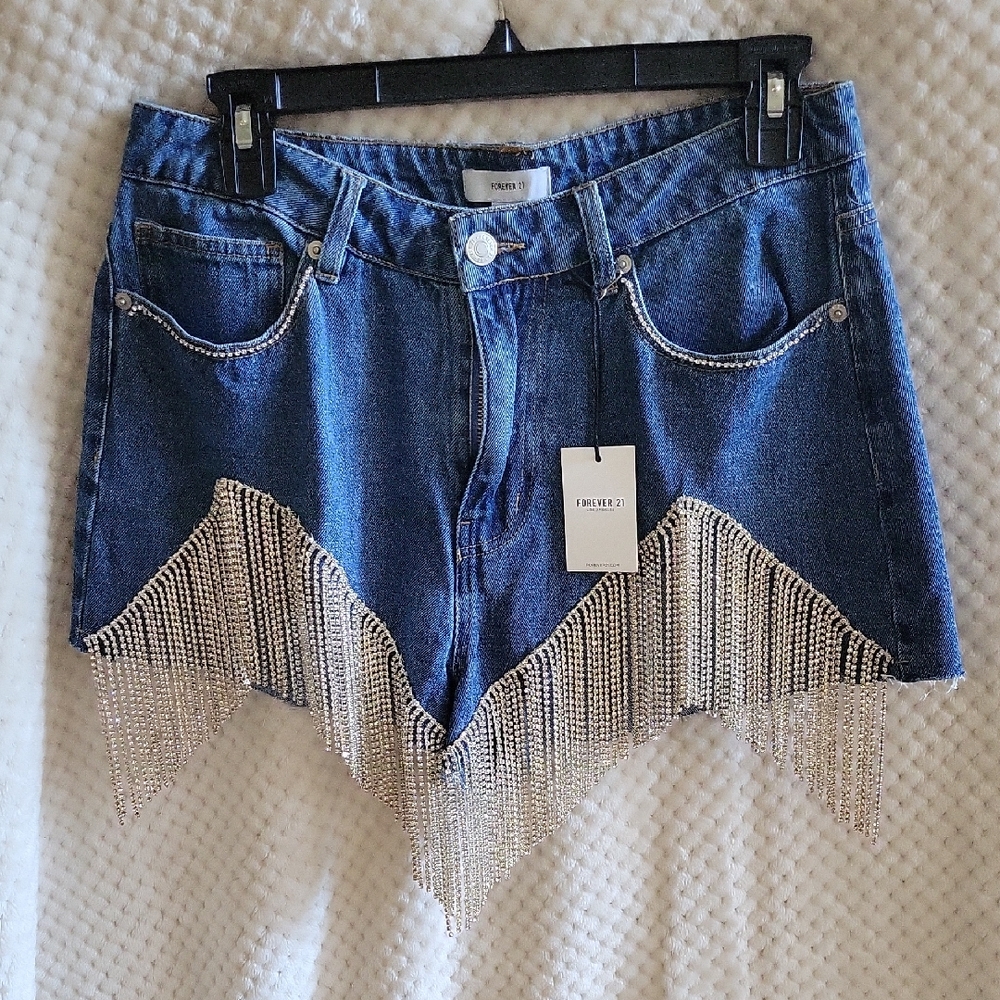 Forever 21 Blue Denim Shorts